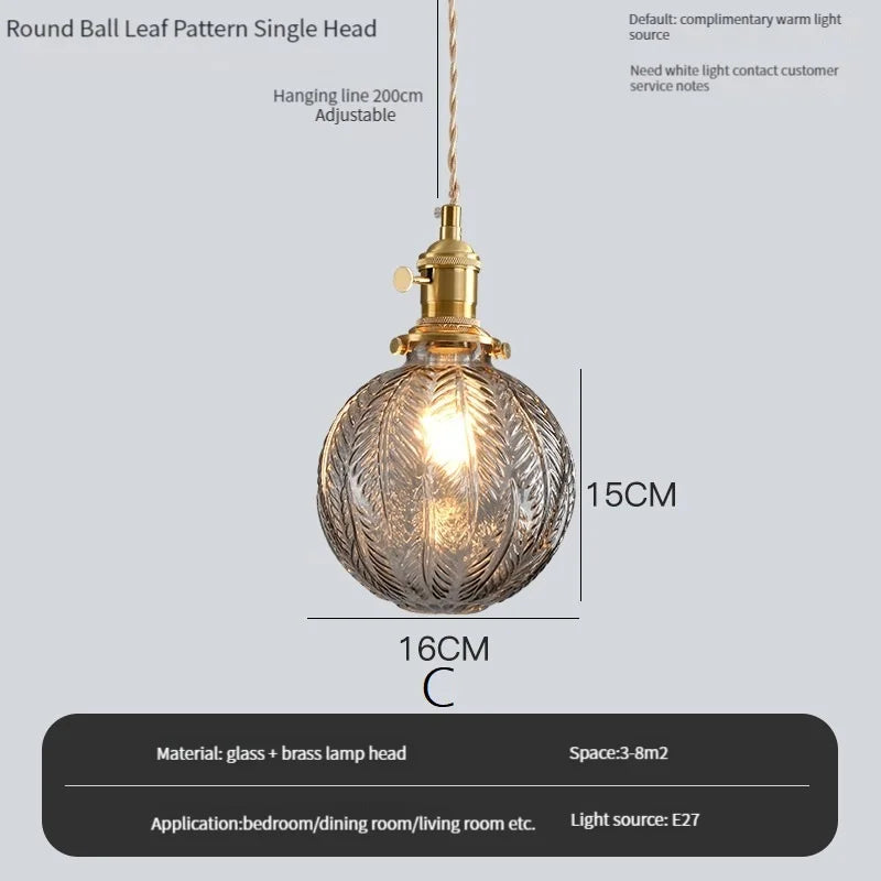 Vintage Edison chandelier with crystal glass shade for bar or loft - vue 17 sur 22