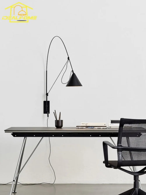 Minimalist vertical industrial stainless steel wall light - vue 2 sur 7