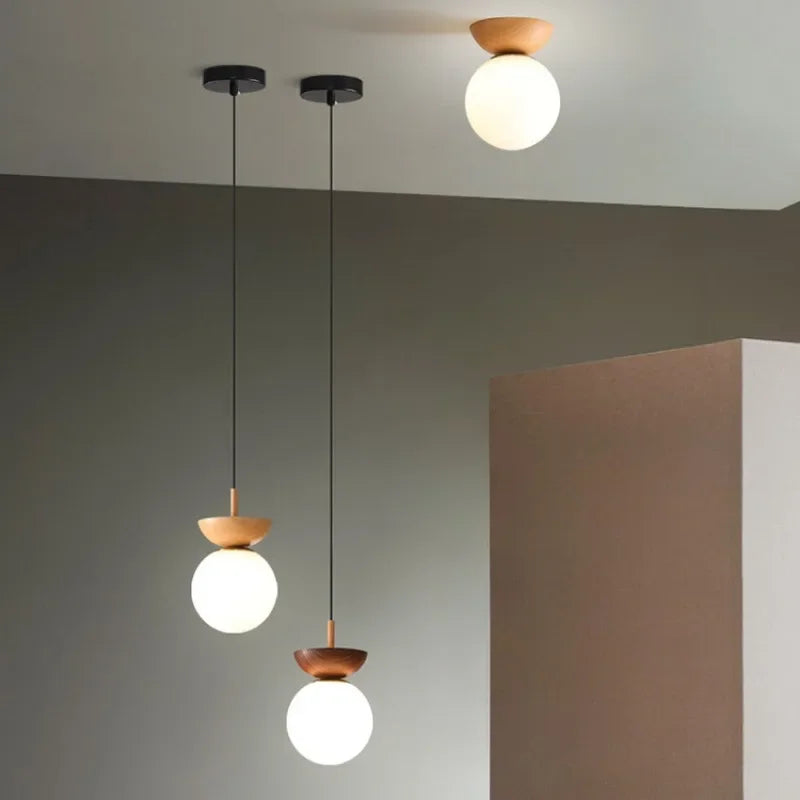 Japanese style LED ceiling light with nordic design, ideal decorative lighting