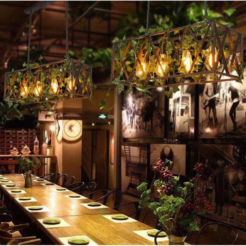 Vintage iron pendant light for modern and industrial decor