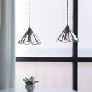 Nordic glass LED pendant light with gold body