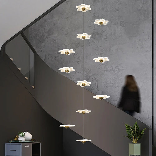 Modern decorative chandelier for luxury hotel lobby duplex - vue 3 sur 26