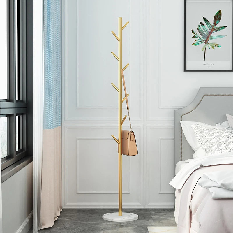 modern marble coat rack for clothes and bags
