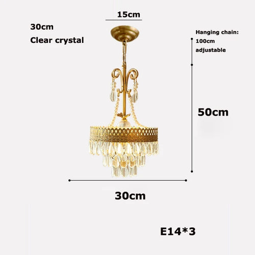 Crystal teardrop LED chandelier for interior decoration - vue 9 sur 14