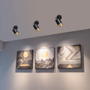 LED GU10 rotatable surface mounted spotlights