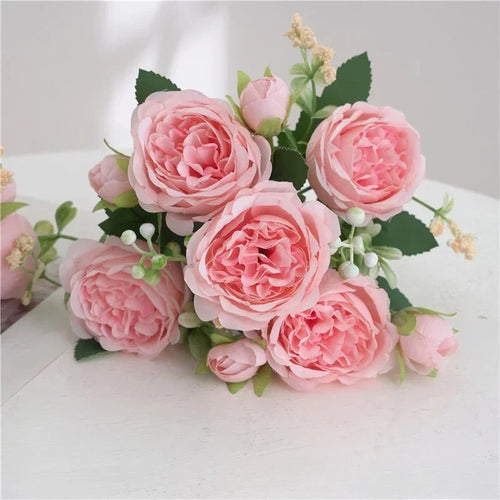 Artificial peony bouquet for indoor floral decoration - vue 13 sur 17