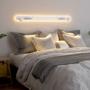 Multifunction LED bedside wall light with USB port and wireless charger