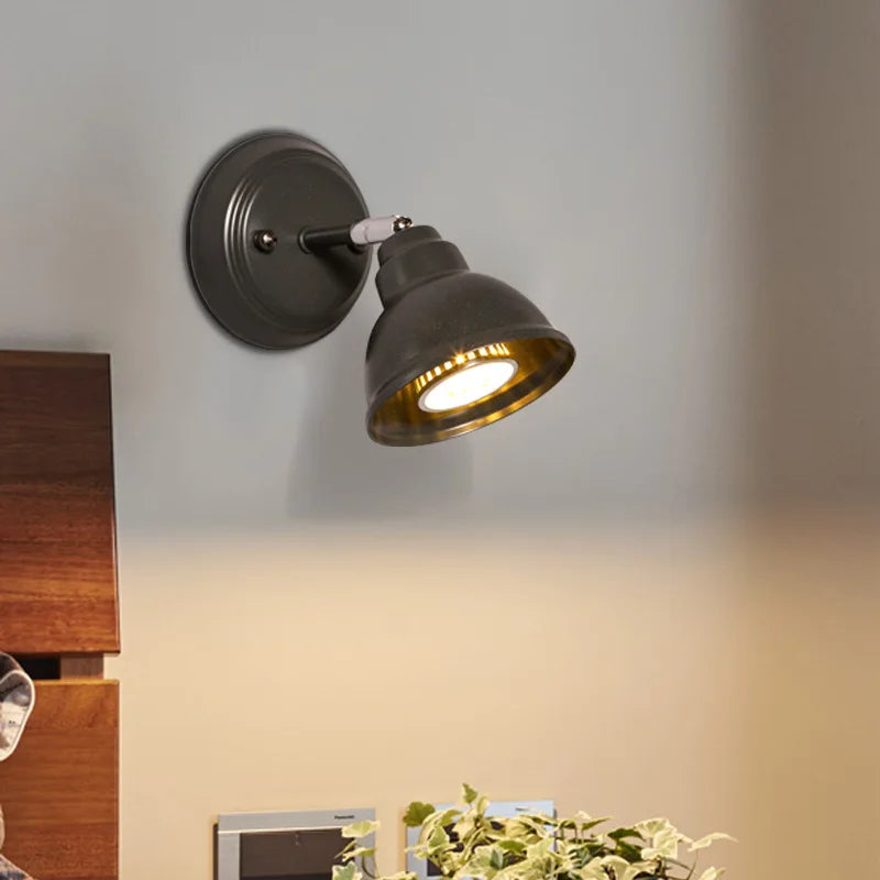 Adjustable retro industrial wall light for bar and restaurant