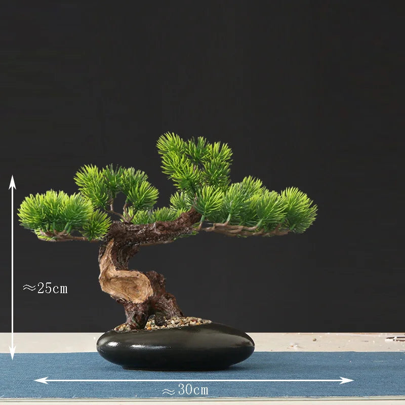 Artificial bonsai tree for indoor decoration and landscaping - vue 29 sur 36
