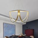 Nordic stainless steel chandelier for modern interiors