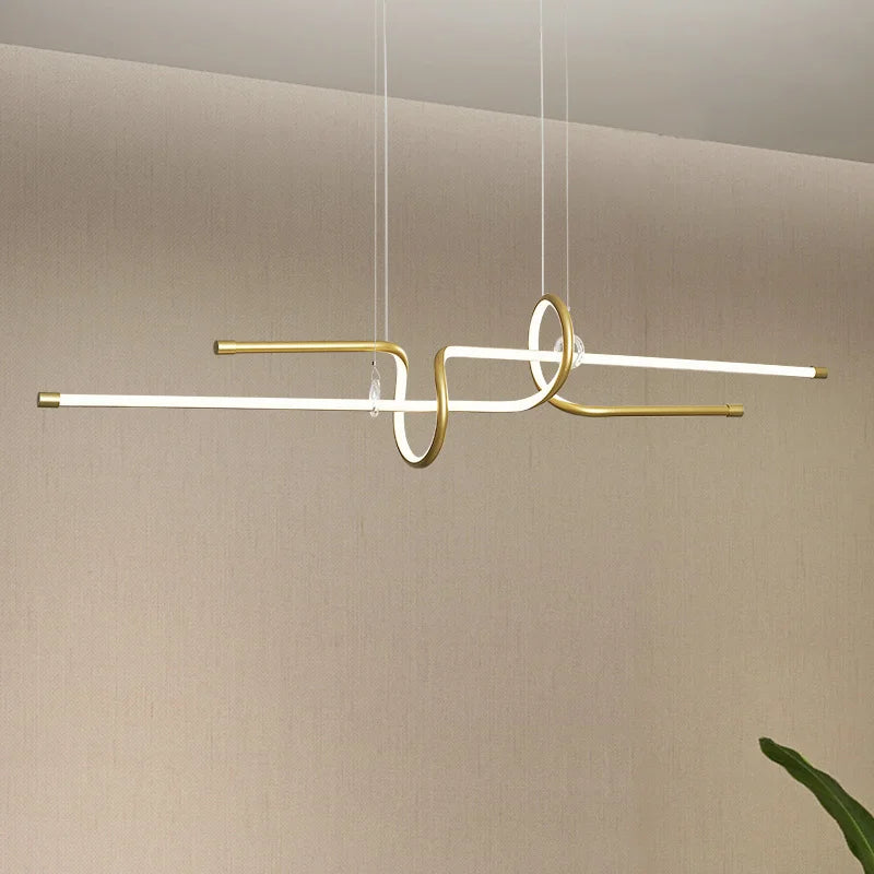 Modern luxury suspended chandelier elegant design lighting - vue 3 sur 8