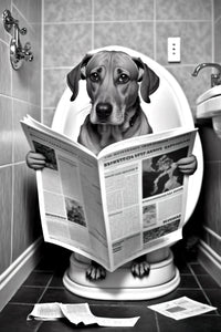 Humorous animal bathroom wall decoration