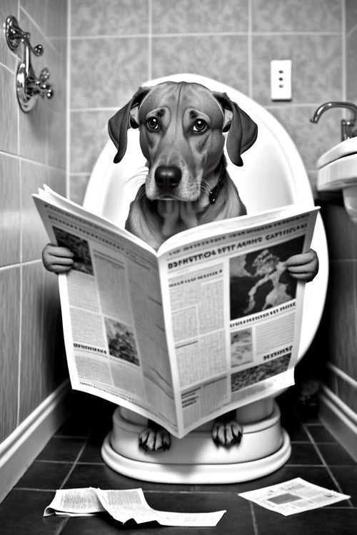 Humorous animal bathroom wall decoration