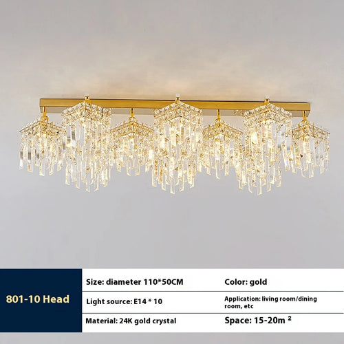 Luxury crystal lamp for elegant modern interiors - vue 10 sur 14