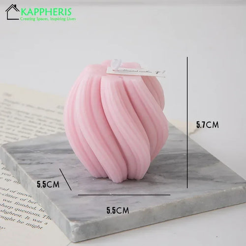 decorative swirl scented candles aesthetic aromatic for home - vue 11 sur 20