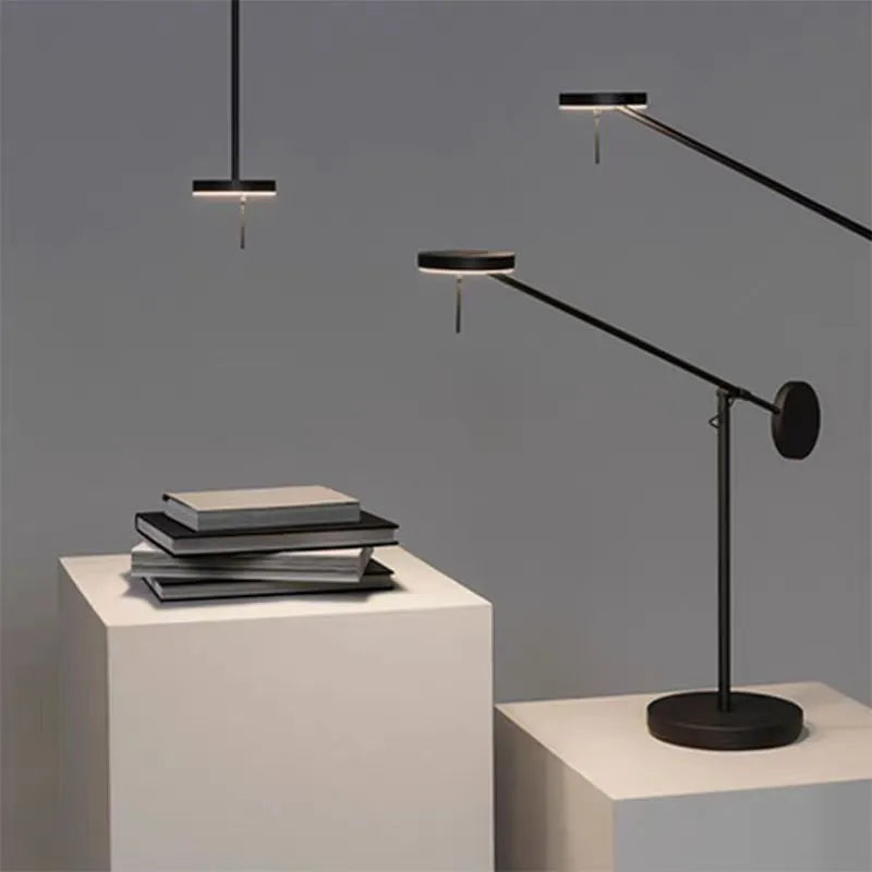 Minimalist LED swing arm wall light decorative for interiors