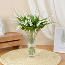 Set of 6 artificial orchids for garden, wedding or bouquet decoration