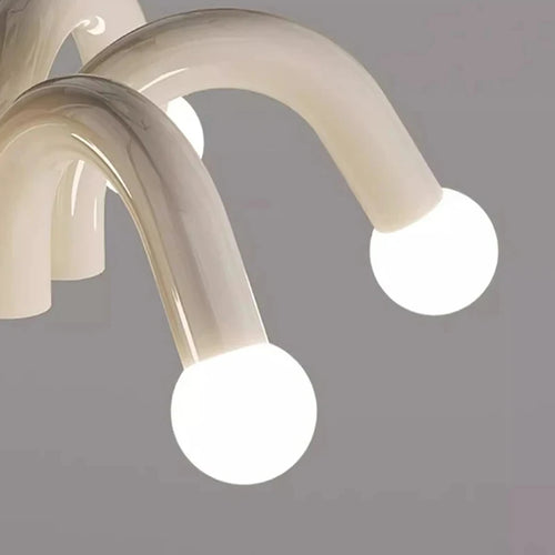 lustre moderne en métal pour décoration intérieure élégante - vue 7 sur 8