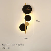 Nordic design acrylic LED wall clock for home decor