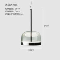 Nordic design glass pendant light modern LED fixture