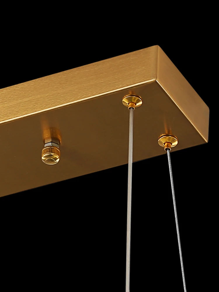 Nordic crystal LED chandelier for modern kitchens - vue 6 sur 8