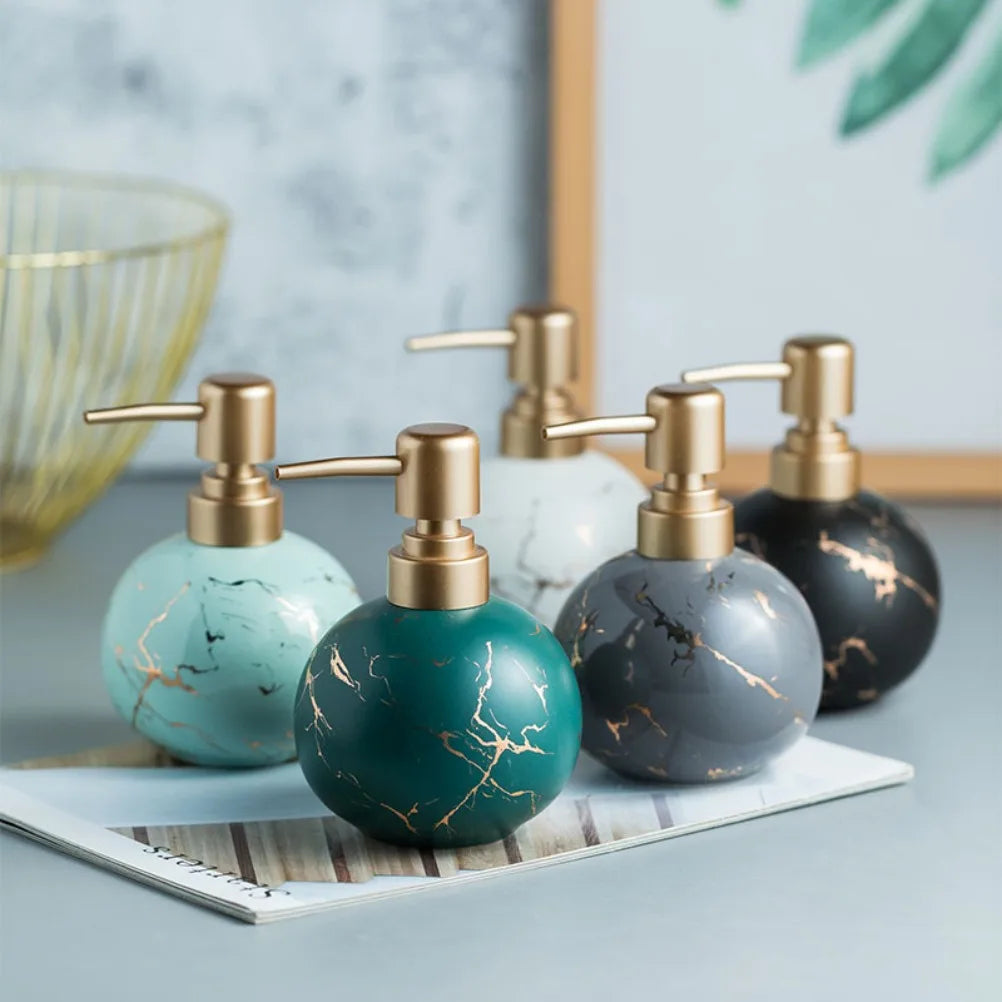 Modern ceramic soap dispenser for bathroom