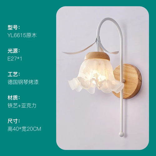 Mediterranean style glass wall light for indoor lighting