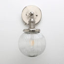 Phansthy vintage industrial wall light with round glass shade