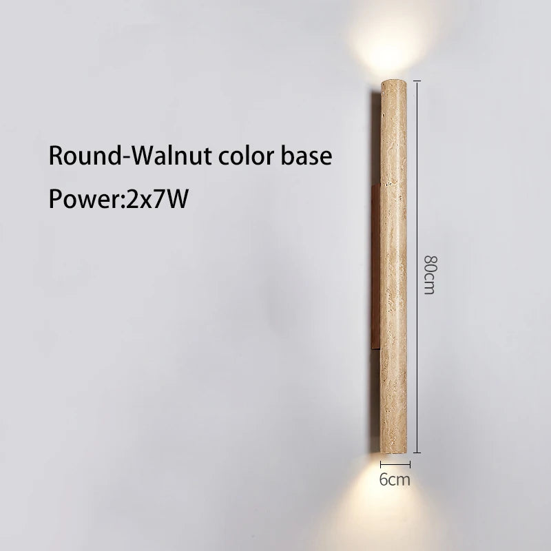 Long stone LED wall light - vue 7 sur 21