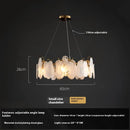 Handmade glass pendant light for a luxurious interior