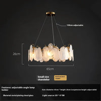Handmade glass pendant light for a luxurious interior