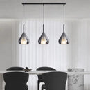 Modern minimalist Italian designer glass chandelier