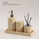 luxury disinfectant bottle and bathroom accessories