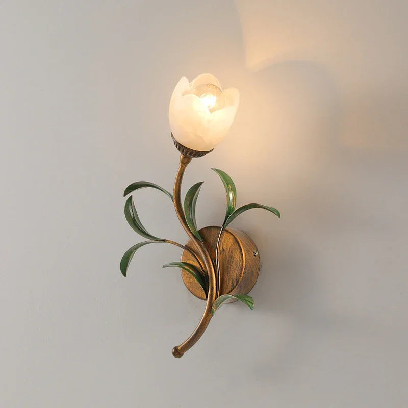 Creative European pastoral wall light for indoor decoration