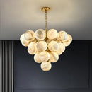 Marble chandelier from the Pingpong World collection elegant pendant lighting