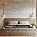 Vintage natural stone LED pendant light for interiors