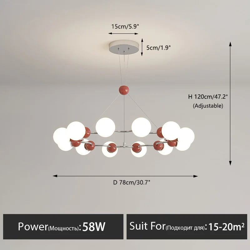 Modern decorative pendant chandelier for the home - vue 19 sur 21
