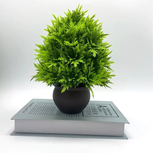 Artificial potted bonsai plants for home and office decoration - vue 4 sur 5