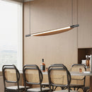 Minimalist metal chandelier with adjustable wires for bar and shop