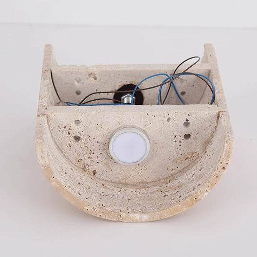 Vintage natural stone waterproof wall light for indoor and outdoor - vue 7 sur 8