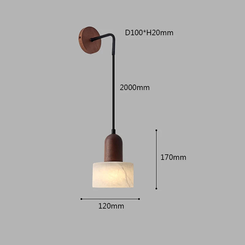 Nordic design marble wall light for interior decoration