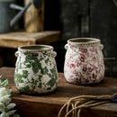 retro ceramic flower pots for plants and orchids