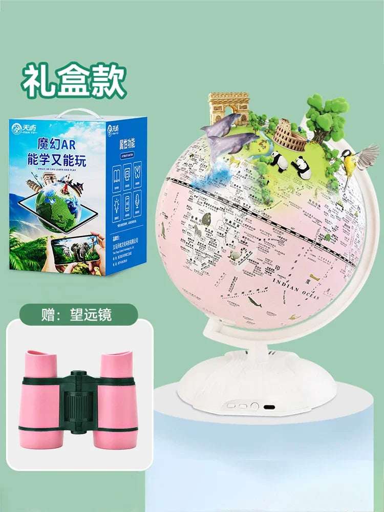 educational light globe world map decoration geography - vue 19 sur 19