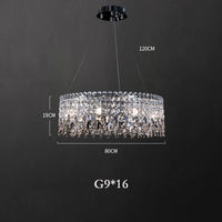 Luxury crystal chandelier pendant lamp bar lighting