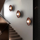 Simple nordic solid wood LED wall light