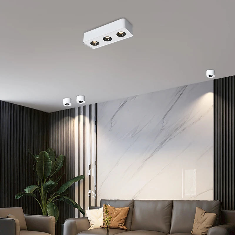 Smart mijia ultra-thin four-head square COB spotlight for home - vue 4 sur 16