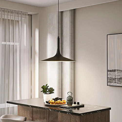 Modern LED horn-shaped chandelier for indoor decoration - vue 3 sur 6