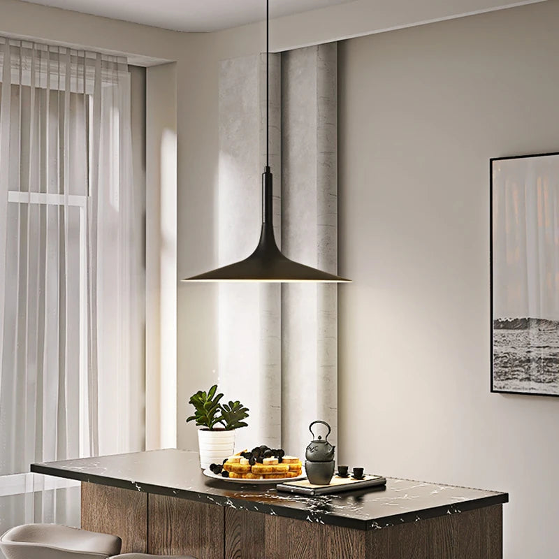 Modern LED horn-shaped chandelier for indoor decoration