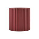 ceramic flower pot vertical lines for indoor plants