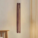 Solid wood wabi sabi wall light for creative decor
